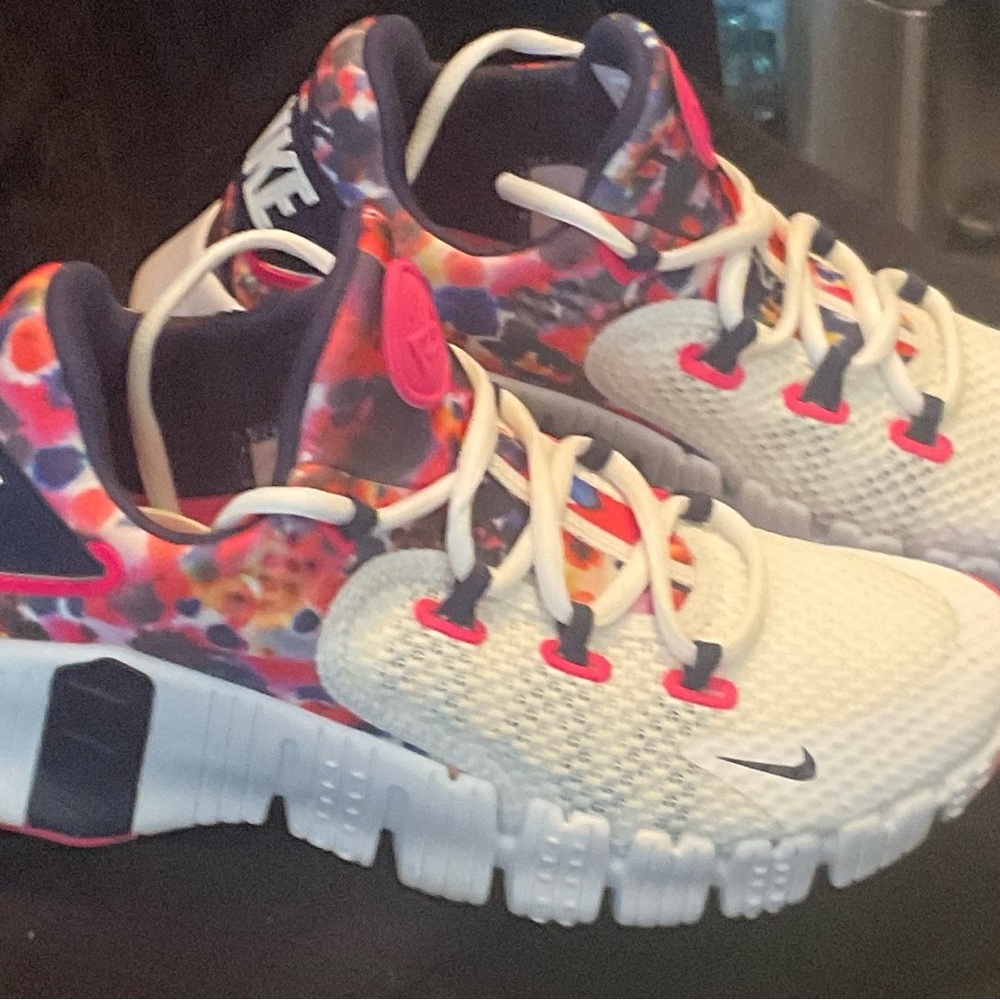 Nike Kids Colorful Sneakers with White and Pink Accents